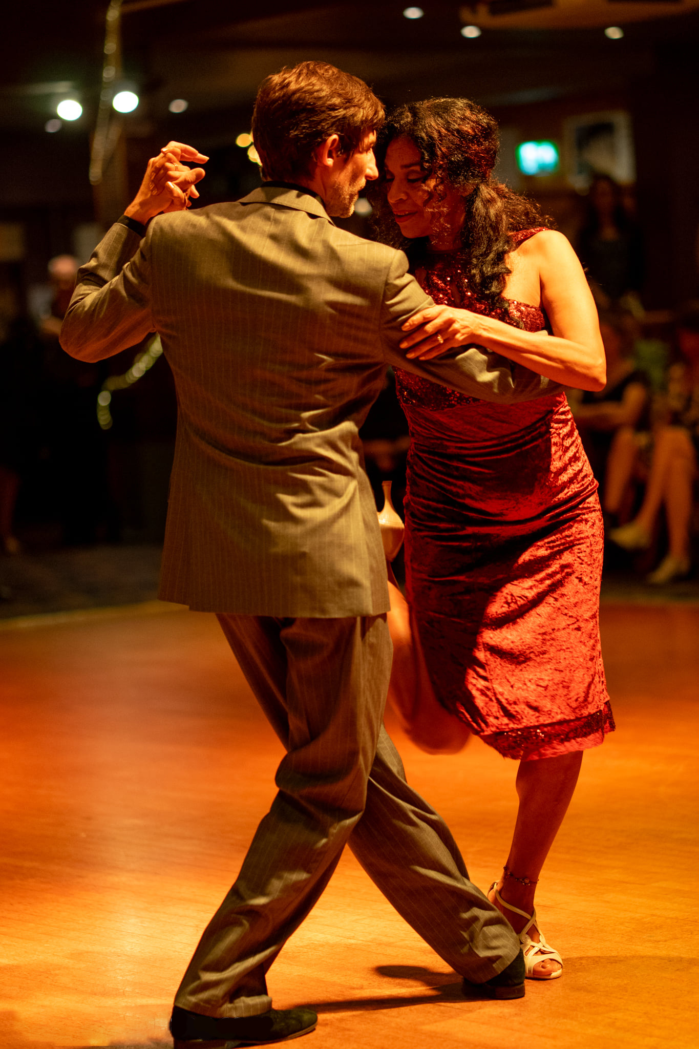 Fernando and Stania teaching a class