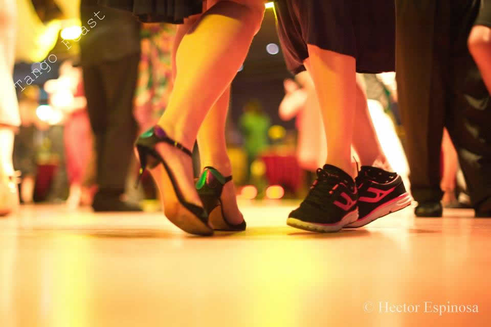 two ladies practicing